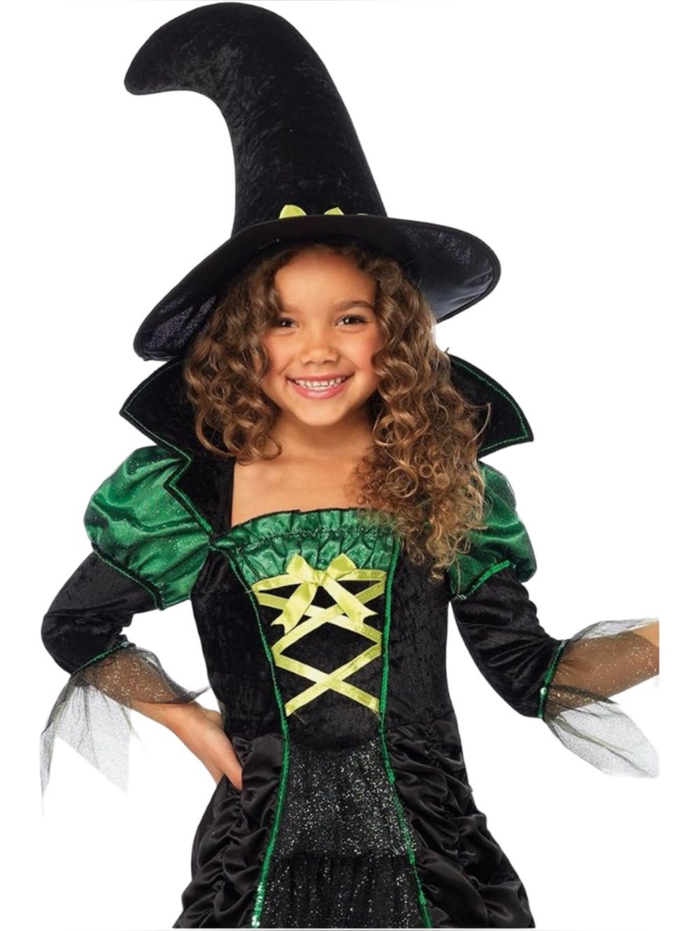 Enchanted Costume Girls Storybook Halloween Witch Dress Costume Size S (4-6) New - Picture 5 of 6